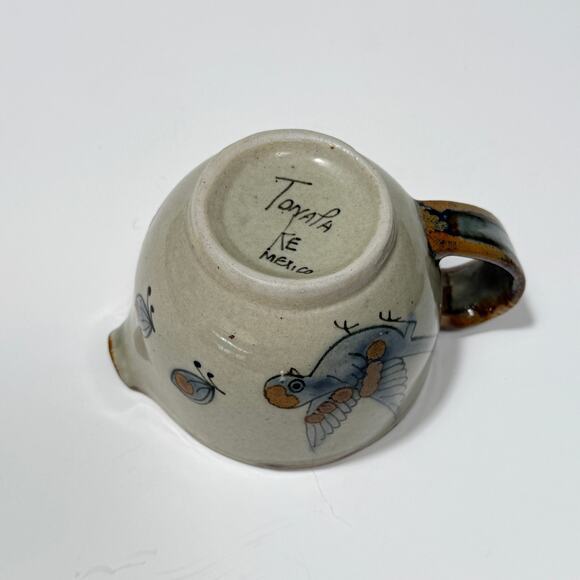 Ken Edwards Tonala Pottery Cream & Sugar Set – Handpainted Vintage Mexico KE - Picture 7 of 11